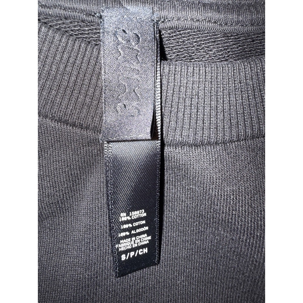 Skims Crewneck Sweatshirt Mens Small Black Cotton French Terry Pullover